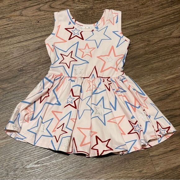 Dot Dot Smile 5 Sleeveless Twirl Dresses Purple Cream Green Pink Blue 12-24 mos - Picture 3 of 12